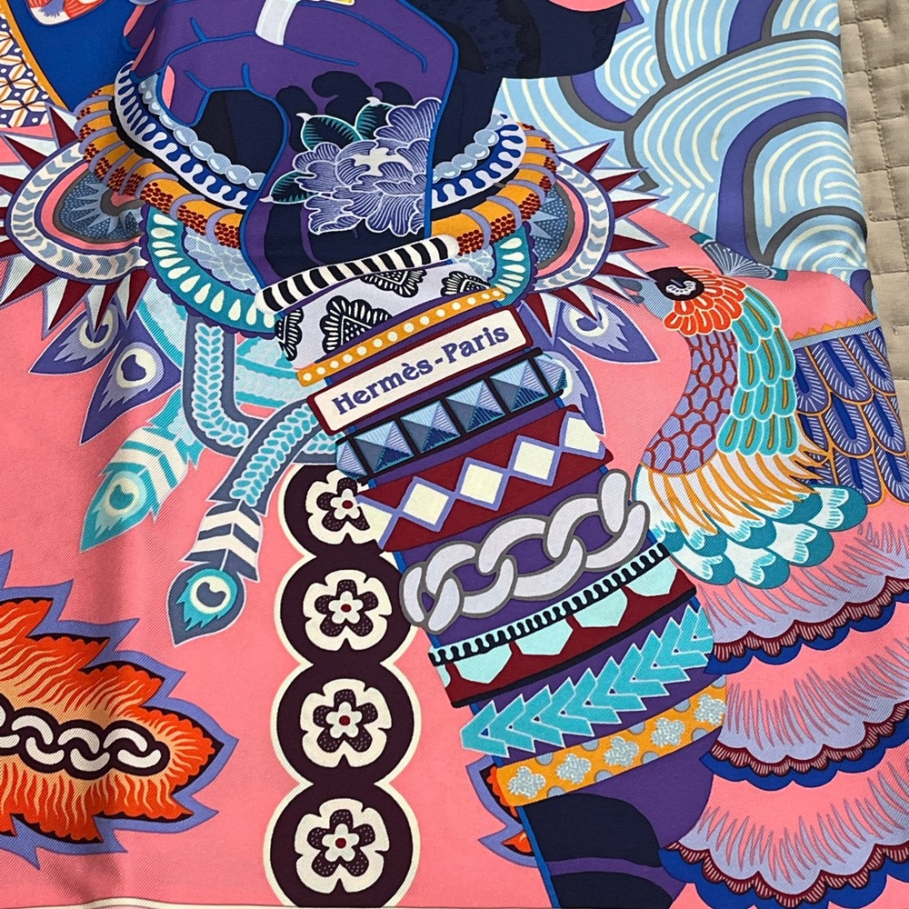 Hermes silk 90x90 scarf - Picture 4 of 9